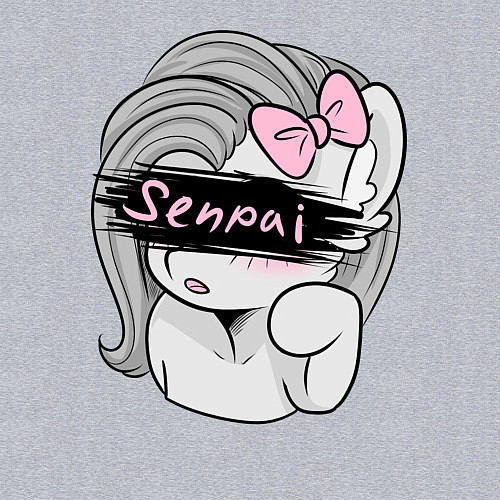 Мужской свитшот Senpai / Меланж – фото 3