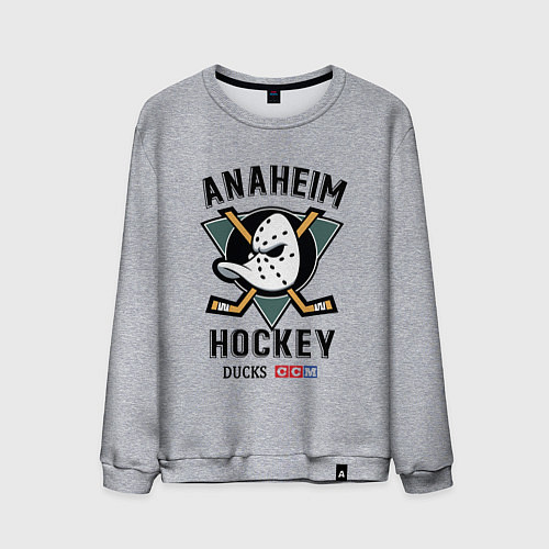 Мужской свитшот ANAHEIM DUCKS / Меланж – фото 1