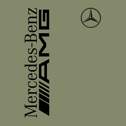 Свитшот хлопковый мужской MERCEDES-BENZ AMG, цвет: авокадо — фото 2