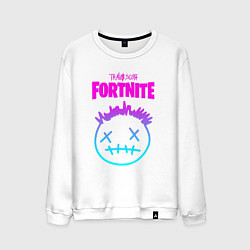 Свитшот хлопковый мужской TRAVIS SCOTT X FORTNITE, цвет: белый