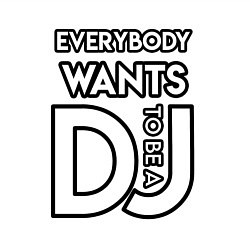 Свитшот хлопковый мужской Everybody Wants to be a Dj, цвет: белый — фото 2