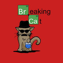 Свитшот хлопковый мужской Breaking Cat, цвет: красный — фото 2