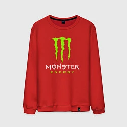 Свитшот хлопковый мужской MONSTER ENERGY, цвет: красный