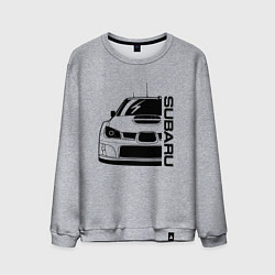 Свитшот хлопковый мужской SUBARU Z, цвет: меланж