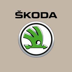 Свитшот хлопковый мужской SKODA, цвет: миндальный — фото 2
