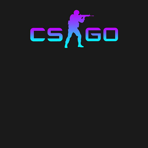 Мужской свитшот CS GO NEON / Черный – фото 3