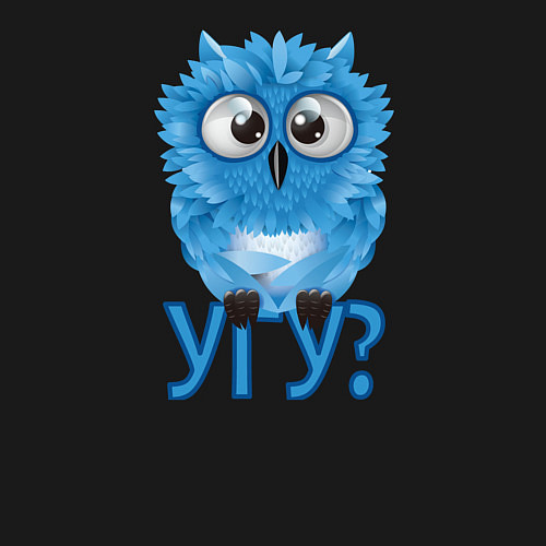 Мужской свитшот Сова / Черный – фото 3