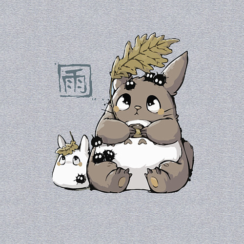 Мужской свитшот Тоторо / Меланж – фото 3