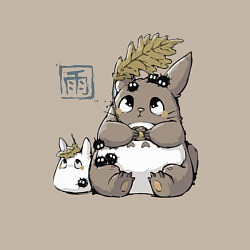 Свитшот хлопковый мужской Тоторо, цвет: миндальный — фото 2