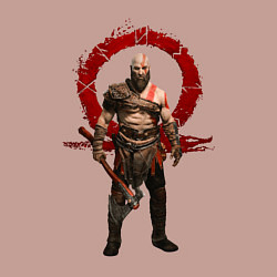 Свитшот хлопковый мужской GOD OF WAR, цвет: пыльно-розовый — фото 2