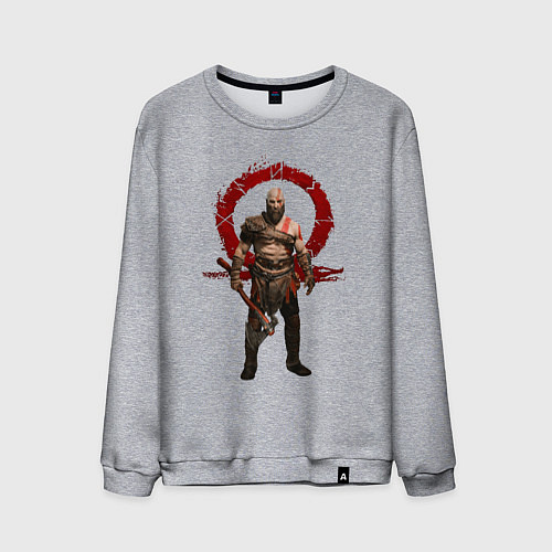 Мужской свитшот GOD OF WAR / Меланж – фото 1