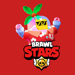 Свитшот хлопковый мужской BRAWL STARS TROPICAL SPROUT, цвет: красный — фото 2