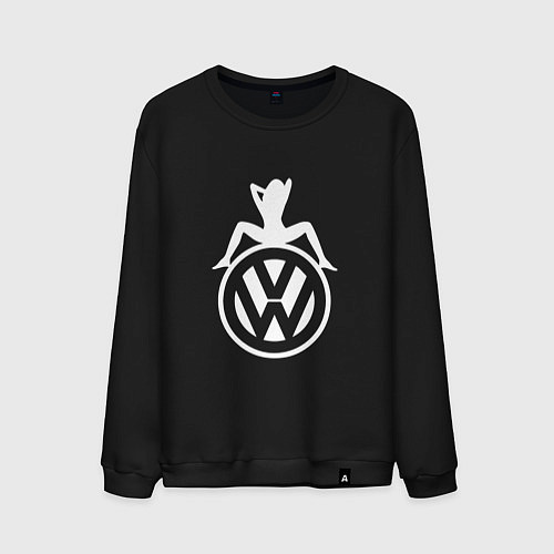 Мужской свитшот Volkswagen Girl Z / Черный – фото 1