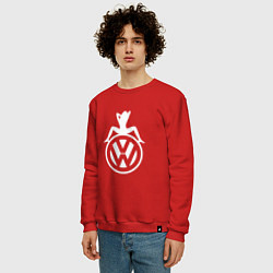 Свитшот хлопковый мужской Volkswagen Girl Z, цвет: красный — фото 2