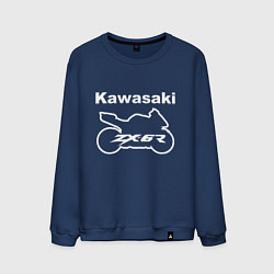Свитшот хлопковый мужской KAWASAKI Z, цвет: тёмно-синий