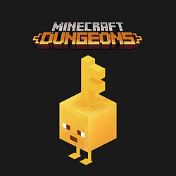 Свитшот хлопковый мужской Minecraft dungeons, цвет: черный — фото 2