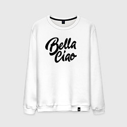 Свитшот хлопковый мужской Bella Ciao, цвет: белый