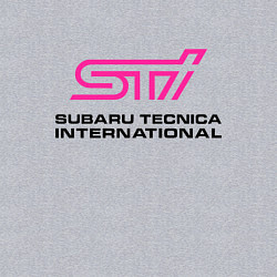 Свитшот хлопковый мужской SUBARU STI Z, цвет: меланж — фото 2