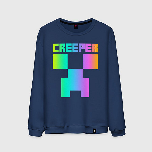Мужской свитшот MINECRAFT CREEPER / Тёмно-синий – фото 1