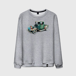 Свитшот хлопковый мужской RAT ROD PIKUP, цвет: меланж