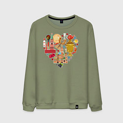 Мужской свитшот LOVE RUSSIA