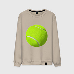 Свитшот хлопковый мужской Теннис, цвет: миндальный
