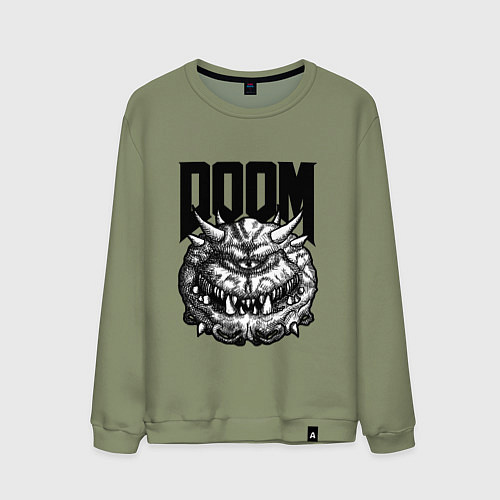 Мужской свитшот КАКОДЕМОН DOOM Z / Авокадо – фото 1
