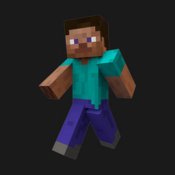 Свитшот хлопковый мужской Minecraft персонаж, цвет: черный — фото 2