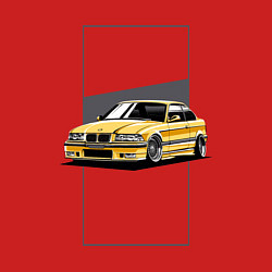 Свитшот хлопковый мужской BMW E36, цвет: красный — фото 2
