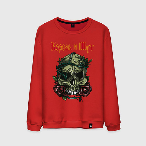 Мужской свитшот КОРОЛЬ И ШУТ / Красный – фото 1