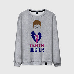 Свитшот хлопковый мужской Tenth Doctor, цвет: меланж