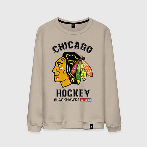 Мужской свитшот CHICAGO BLACKHAWKS NHL / Миндальный – фото 1