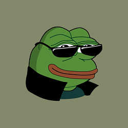 Свитшот хлопковый мужской Pepe в очках EZ, цвет: авокадо — фото 2