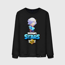 Свитшот хлопковый мужской BRAWL STARS COLLETE, цвет: черный