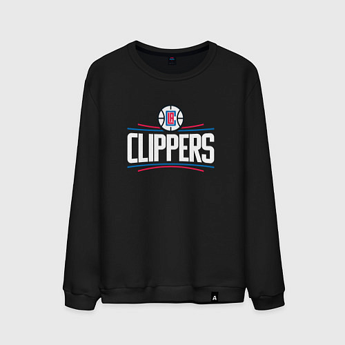 Мужской свитшот Los Angeles Clippers / Черный – фото 1