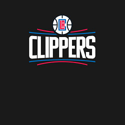 Свитшот хлопковый мужской Los Angeles Clippers, цвет: черный — фото 2