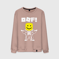 Свитшот хлопковый мужской ROBLOX, цвет: пыльно-розовый