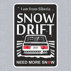 Свитшот хлопковый мужской Мамкин Дрифтер, цвет: меланж — фото 2