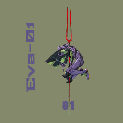 Мужской свитшот Eva01 / Авокадо – фото 3