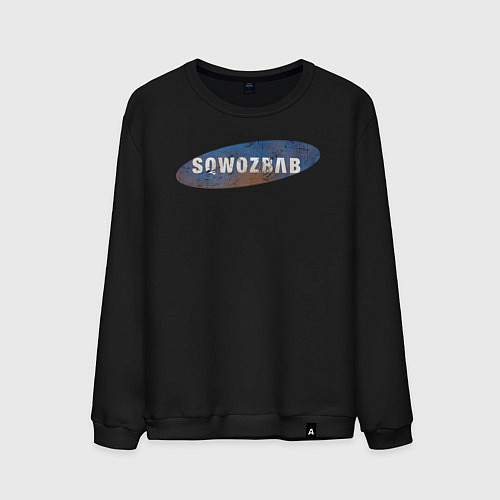 Мужской свитшот Sqwozbab logo / Черный – фото 1