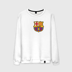 Свитшот хлопковый мужской Barcelona FC, цвет: белый