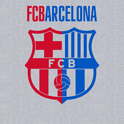 Свитшот хлопковый мужской Barcelona FC, цвет: меланж — фото 2