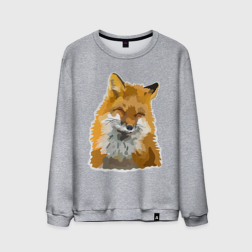 Мужской свитшот Лиса / Меланж – фото 1