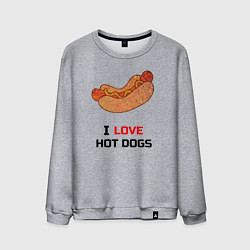 Мужской свитшот Love HOT DOGS