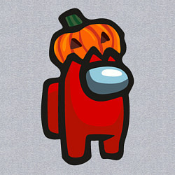 Свитшот хлопковый мужской HALLOWEEN IS AMONG US, цвет: меланж — фото 2