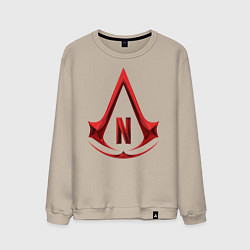 Свитшот хлопковый мужской Assassins Creed Netflix, цвет: миндальный