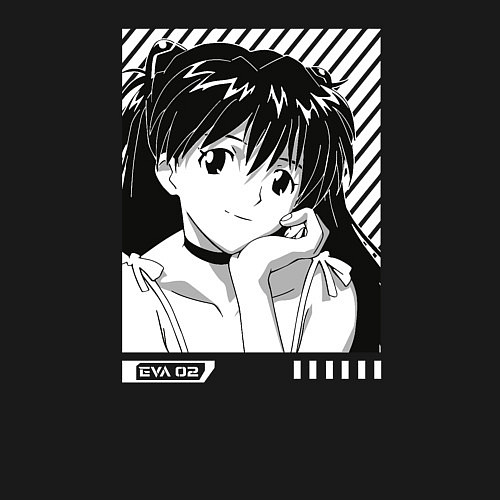 Мужской свитшот Аска ева 02 / Черный – фото 3