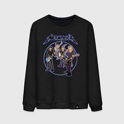 Свитшот хлопковый мужской Metallica - альбом, цвет: черный