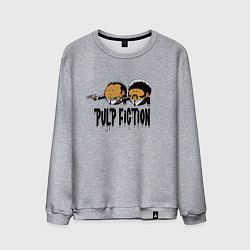 Свитшот хлопковый мужской Pulp fiction, цвет: меланж