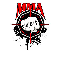 Свитшот хлопковый мужской MMA, цвет: белый — фото 2